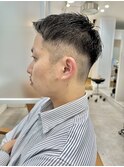 刈り上げ短髪アップバングショートボウズビジネスメンズヘア