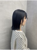 ネイビーカラー ブリーチカラー ダブルカラー