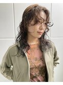 レイヤーカット　パーマ　ウェーブパーマ