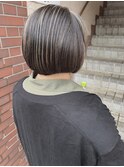 【117hairgarage】白髪ぼかし_ハイライト_ショートボブ