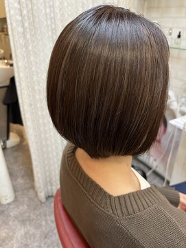 ロマンヤカタ ファース(ROMAN YAKATA fars) 白髪ぼかしハイライトツヤ感カラー@田島(2024/6)