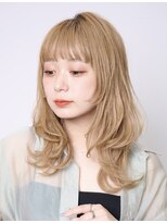 レム 山形2号店(REM) ハイトーンセミロングウルフ