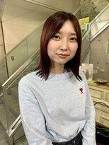 ヘアーデザイン アルエ(HAIR×design ARUE) 切りっぱなし×ピンクブラウン