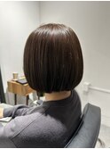 シンプルお洒落なワンレングスボブ