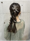 編み下ろしツイン