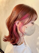 ベレッタ ネヤガワ(veretta. neyagawa)&nbsp;ピンクブラウン/インナーカラー/イヤリングカラー/オトナ女子