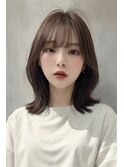 上品さと可愛さと色気のあるヘア　顔まわりのゆるレイヤー