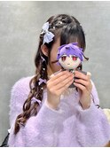 銀座ヘアメ/編みたらしひつじヘア