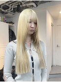 ◎ブロンドハイトーンカラーデザインカラーアンブレラカラー金髪