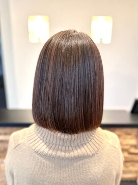 ヴァン カウンシル 王子(VAN COUNCIL) 春のうる艶ケアカラー 髪質改善TR 大人のミディアムボブ#5