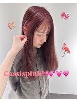 ハピネス 梅田茶屋町店(HAPPINESS) ブリーチなしダブルカラーチェリーレッド