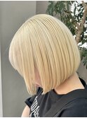 ハイトーンボブ『marino』指名/ブロンド/ボブ