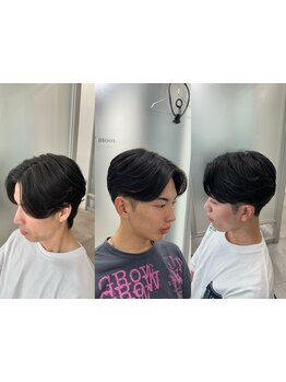 癖毛の方には曲がる縮毛矯正が大人気◇ピンピンにならずナチュラルなStyleが◎[メンズカット/天神]