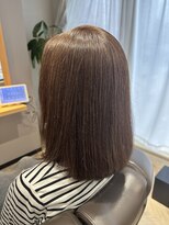 クラッシー(CLASSY) 【白髪ぼかし】クリアオレンジブラウンボブ