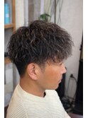 メンズハイライトツイストスパイラルパーマ