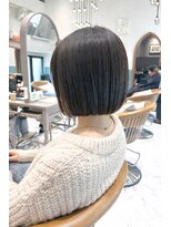 ロンド レグリーズ 立川(Lond leglise) ミニボブレイヤー/レイヤーカット/ダークアッシュ/顔周り/立川