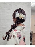 卒業式ヘアセット【サイド編み下ろし】