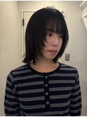 ワンホンレイヤー/ミルクティーブロンド/ダークブルー/一宮