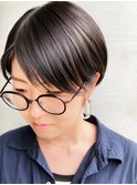 ショート/耳かけショート/メガネに合うショート/大人ショート