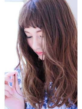 イロドリ ヘアーデザイン(IRODORI hair design) IRODORI　重めバンク×ハイライトカラー　［西尾一寛］