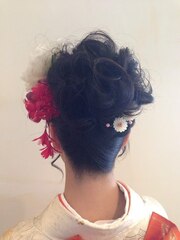 お着物ヘアセット