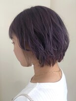 ヘアーデザイン シュシュ(hair design Chou Chou by Yone)&nbsp;★chou chou★パープル&ふんわりショートボブ