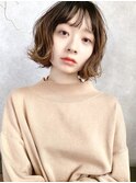 【December】大人かわいい 外ハネボブ アッシュブラウン♪