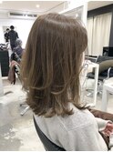 【Owll】大人レイヤーボブ　高明度アッシュベージュカラー