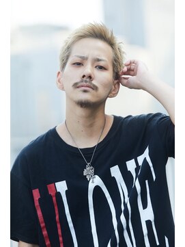 メンズサロンドットリアン(dot. lien) 【men’s salon dot. Tokyo】ブロンドショートアップバング