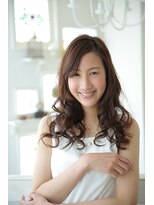 ヘアープロデュース ケー(HairProduceK)&nbsp;20代30代40代大人可愛いパーマナチュラルカールグレージュ