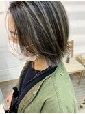 【cuzKLUB】タイトボブ×コントラストアッシュ＊池袋