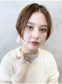 タイトストレート_マロンベージュAラインボブ_68084