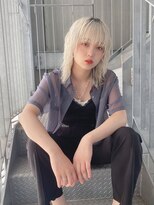 リアイス(Re:ICE)&nbsp;ミニウルフ/くすみブルー/流れるレイヤー/インナーハイライト