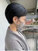 [OCEAN Hair&Life藤原純] 黒髪ナチュラルストレートショート☆