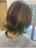 似合わせカットくびれヘアデザインカラーツートンカラー
