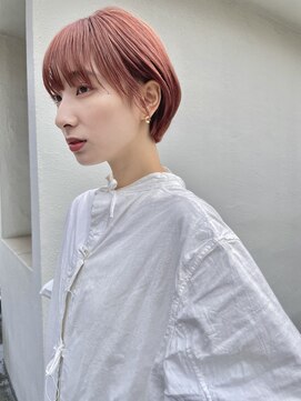 ノーム(norm) ピンクベージュ/ピンクカラー/ショート/似合わせカット