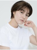 大人かわいいハンサムショートマッシュ似合わせカット前髪パーマ