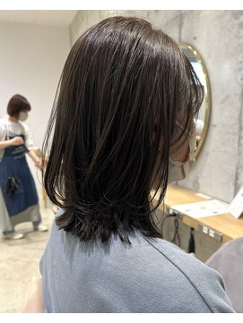 ガーデン オオタカノモリ(garden otakanomori) 20代30代40代大人可愛いくびれ外ハネレイヤー×暗髪透明感カラー