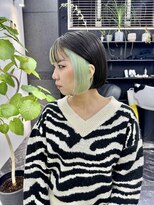 チュダック(ChuDuck)&nbsp;韓国風《ライムグリーン》ハイトーン/ケアブリーチ/ダブルカラー