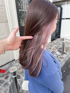 エミス バイ メルト 吉祥寺(emis by melt) 【堀惠】インナーカラーイヤリングカラーラベンダーピンク吉祥寺