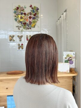 キュウヘアー(KYUU HAIR) 切りっぱなしボブ×マグネットカラーでツヤツヤに！