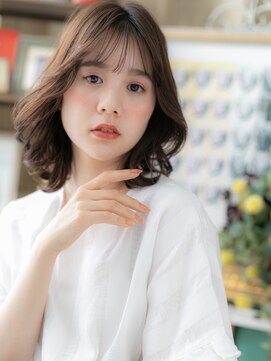 カバーヘア イヴ 戸頭店(COVER HAIR EVE) 黒髪シースルー前髪くせ毛風顔周りレイヤーh3戸頭20代30代40代