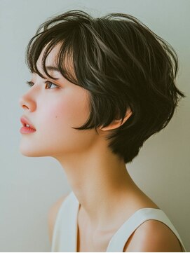 フレイムス 高崎(Frames) 20代30代40代ナチュラルウェーブショートスタイル