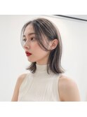 【Moana Lua】#ミディアムボブ#外はねボブ#透明感カラー