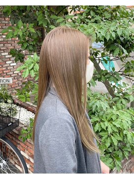 OX CREATION 椥辻 オックスクリエーション 艶髪ロング オリーブカラー