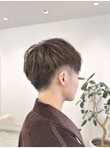 大人ツーブロック