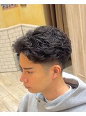 ラルフカール ニュアンスパーマ センターパート メンズパーマ