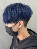 マッシュナチュラルカラーマッシュメンズヘアカラーツーブロック