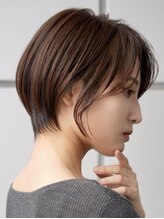 ソワネ 表参道(soigne) 表参道大人ショートボブ顔周りレイヤーカットくびれショート40代