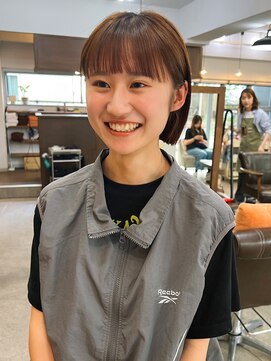 ペイジヘアー(paige hair) ぱっつんミニボブ前髪あり
